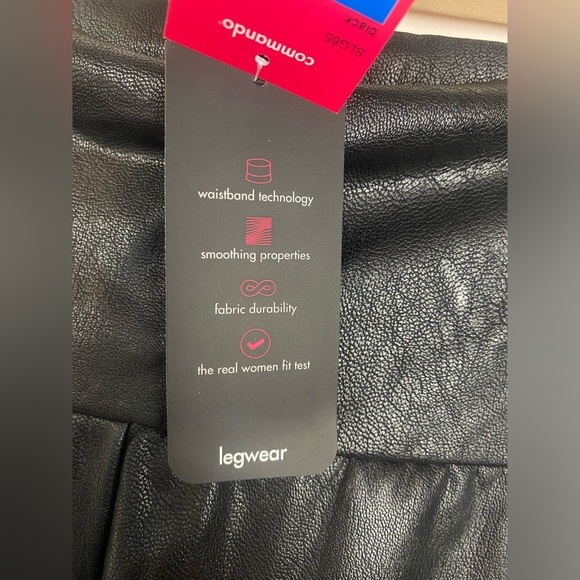 Commando Faux Leather Tapered Pant SLG65 Black XL - Picture 5 of 13